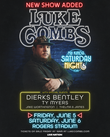 Luke Combs - My Kinda Saturday Night Tour